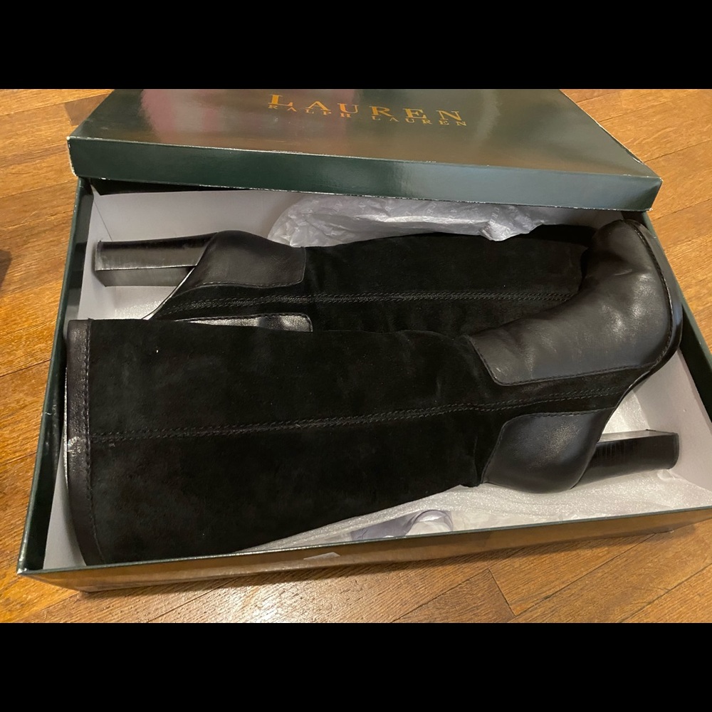 Nine West leather suede boots 7.5